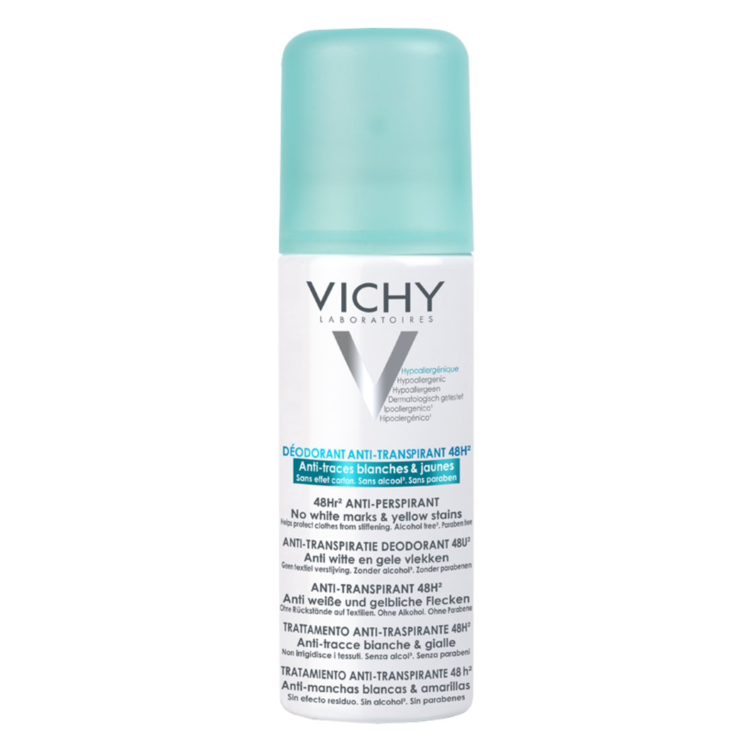 Vichy 48hr Anti-Perspirant Spray - No White Marks and Yellow Stains