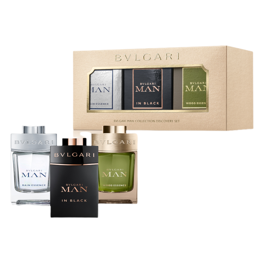 香水(男性用) BVLGARI Men's Miniature Collection BVLGARI Man Collection Miniature Discovery Set – Escentual