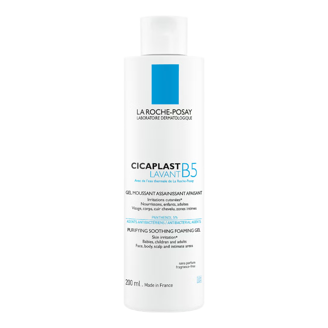 A bottle of La Roche-Posay Cicaplast Lavant B5 - Purifying Soothing Foaming Gel