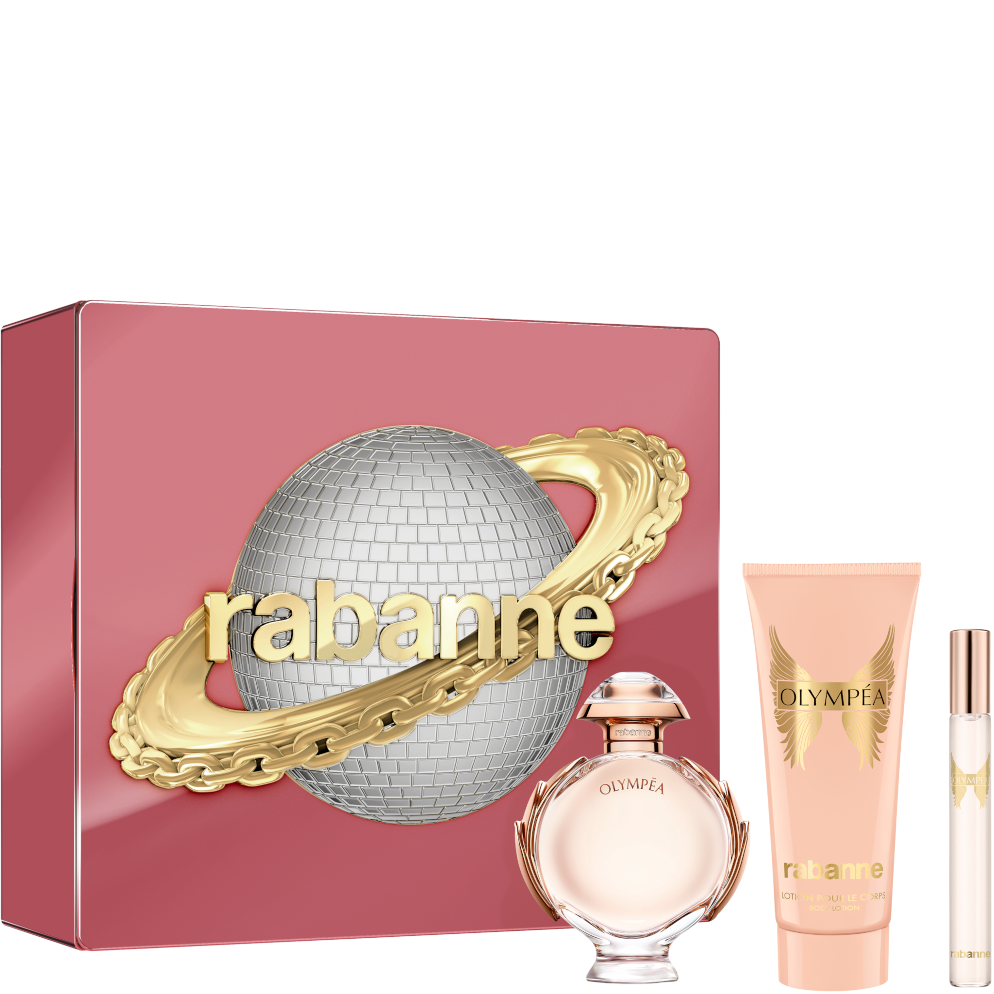 rabanne OLYMPEA 香水セット Rabanne Olympea Eau de Parfum Spray 50ml Gift Set – Escentual
