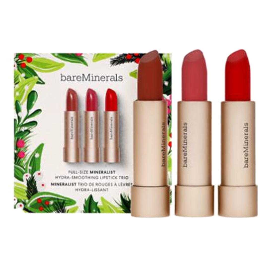 bareMinerals Mineralist Hydra Smoothing Lipstick Trio Gift Set