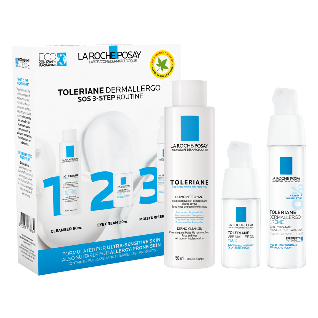 La Roche-Posay Toleriane Dermallergo SOS 3-Step Routine – Escentual La Roche-Posay Toleriane Dermallergo SOS 3-Step Routine – Escentual