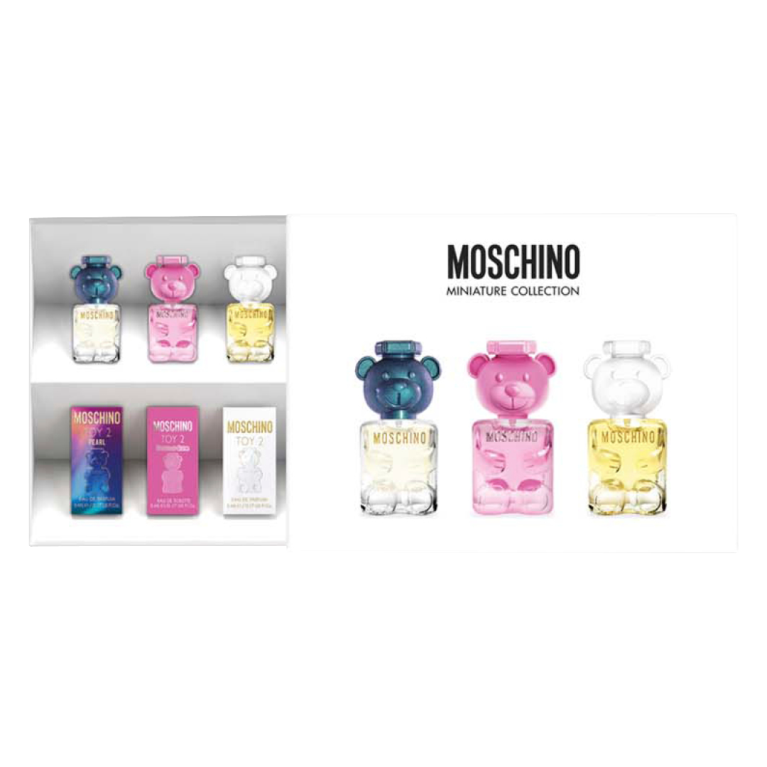 Moschino Toy Miniature 3 x 5ml Collection (Toy 2, Pearl, Bubble Gum) Gift Set