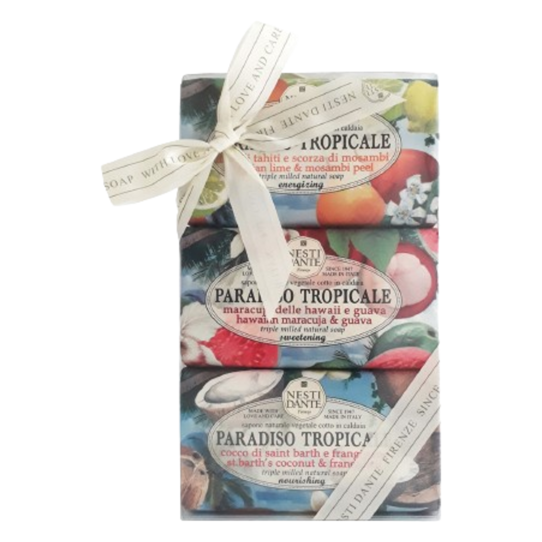 Nesti Dante Paradiso Tropicale Soap 3 x 250g Gift Set