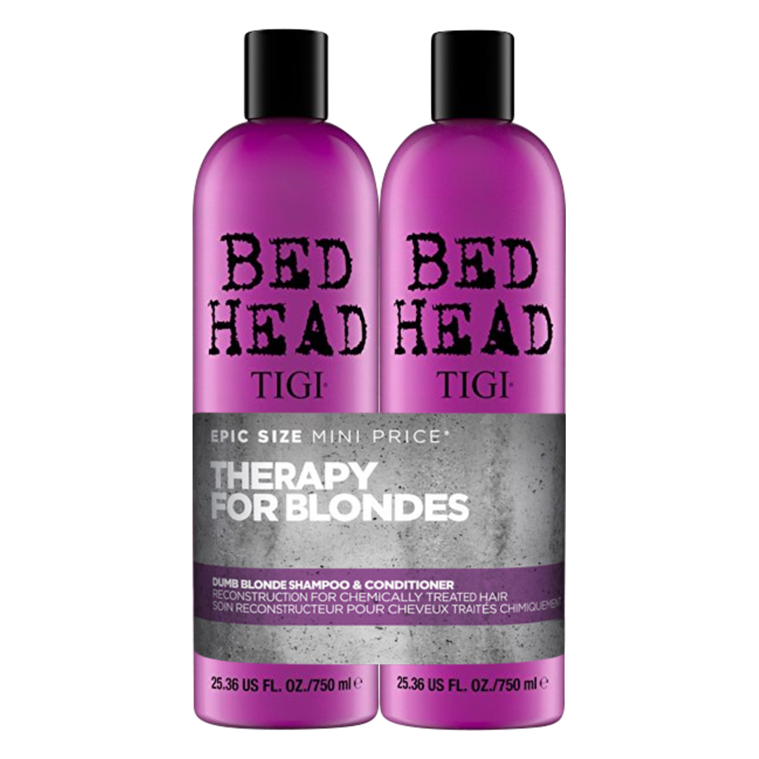 TIGI Bed Head Dumb Blonde Shampoo and Reconstructor Tween Duo
