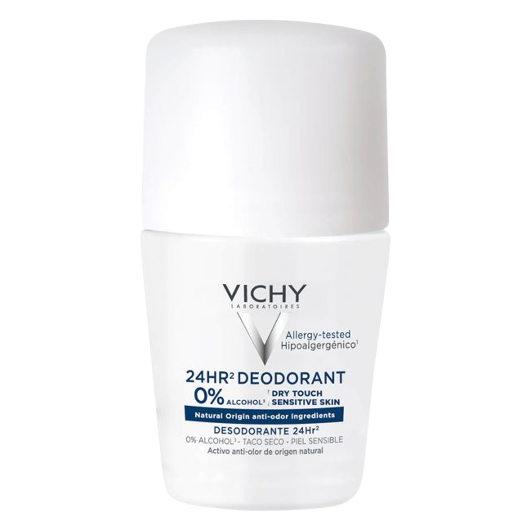 Vichy 24hr Deodorant Roll On - Dry Touch - Aluminium Free