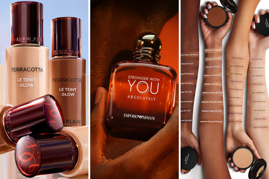 armani stornger with you intense, terracotta glow and bareminerals 24 powder foundation are some of escentual best new launches for february