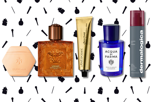 June bestselling beauty features Versace Eros Najim Parfum Spray, Acqua di Parma Blu Mediterraneo La Riserva, GUERLAIN Hand Creams, Antipodes Aura Gold Manuka Honey Radiance Mask, 	Dermalogica Dynamic Skin Sculptor Body Serum