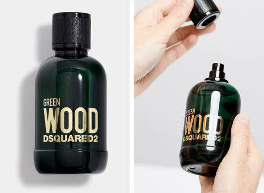 Image of DSquared2 Green Wood Fragrance Bottle