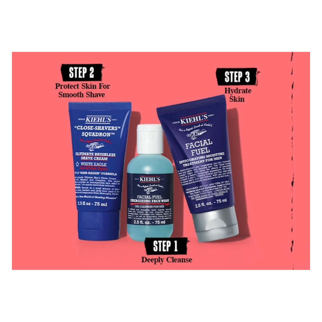 Kiehl's Facial Fuel Shave It Off & Take It Off Gift Set