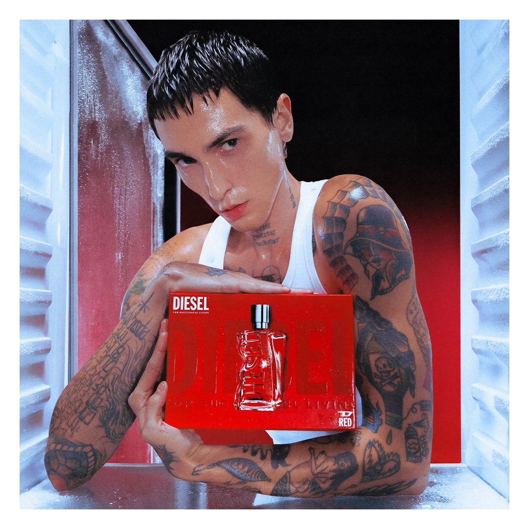 Diesel D Red Eau de Parfum Spray 50ml Gift Set