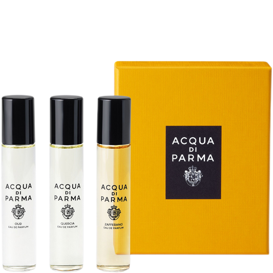 Acqua di Parma Signatures of the Sun (Oud, Zafferano, Quercia) 3 x 12ml Discovery Set