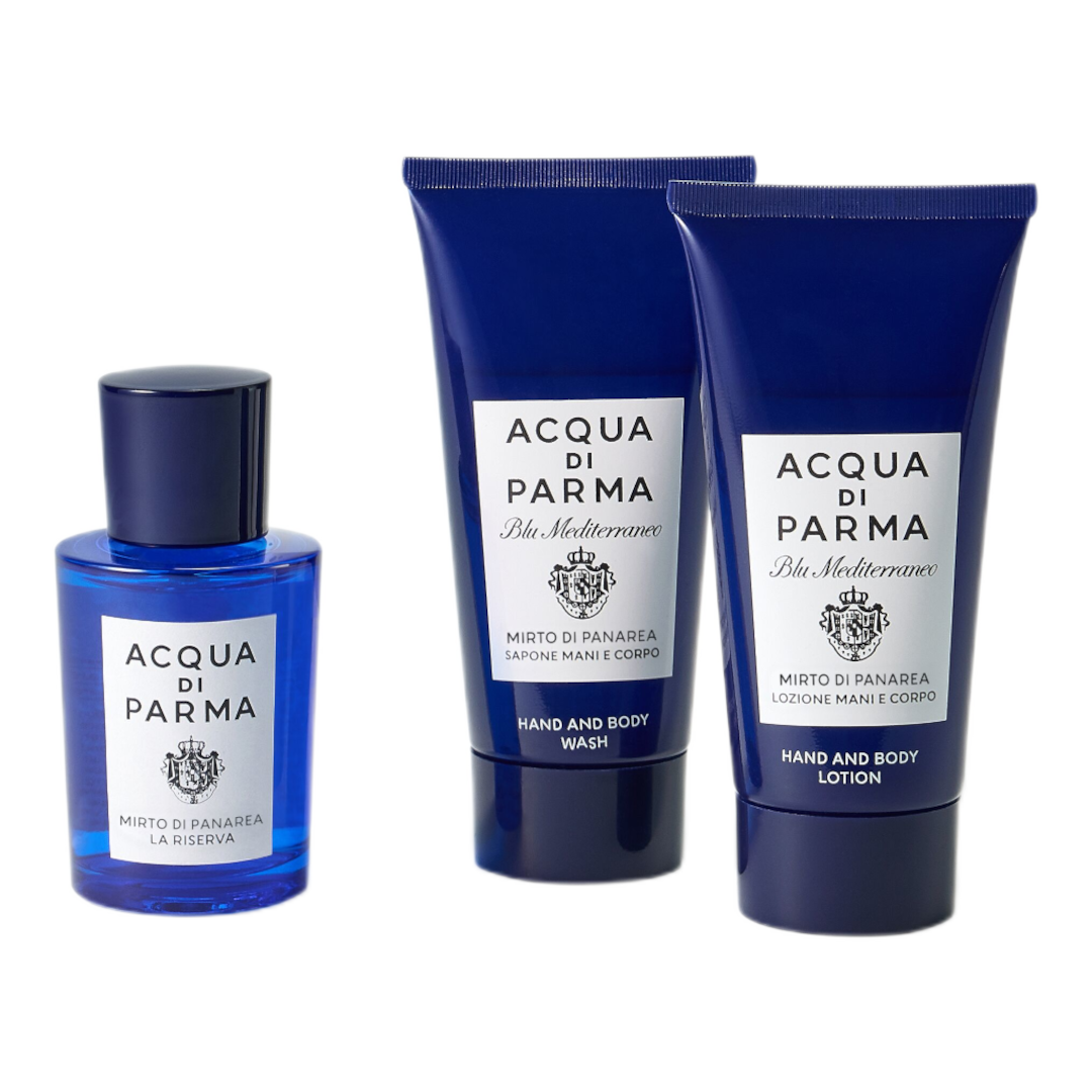Acqua di Parma Blu Mediterraneo Mirto di Panarea La Riserva Eau de Parfum 50ml Gift Set