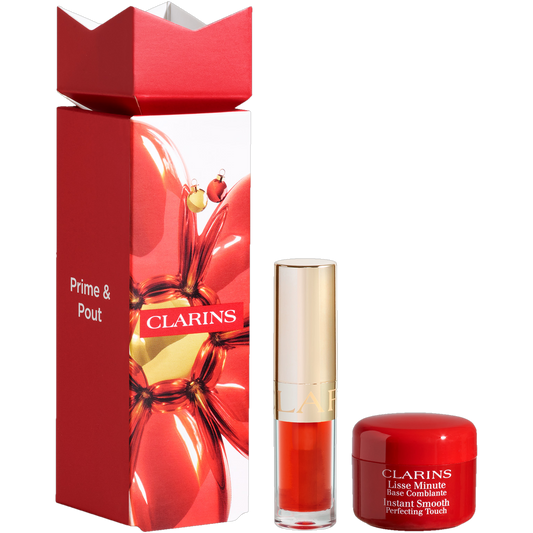 Clarins Prime & Pout Stocking Filler Gift Set