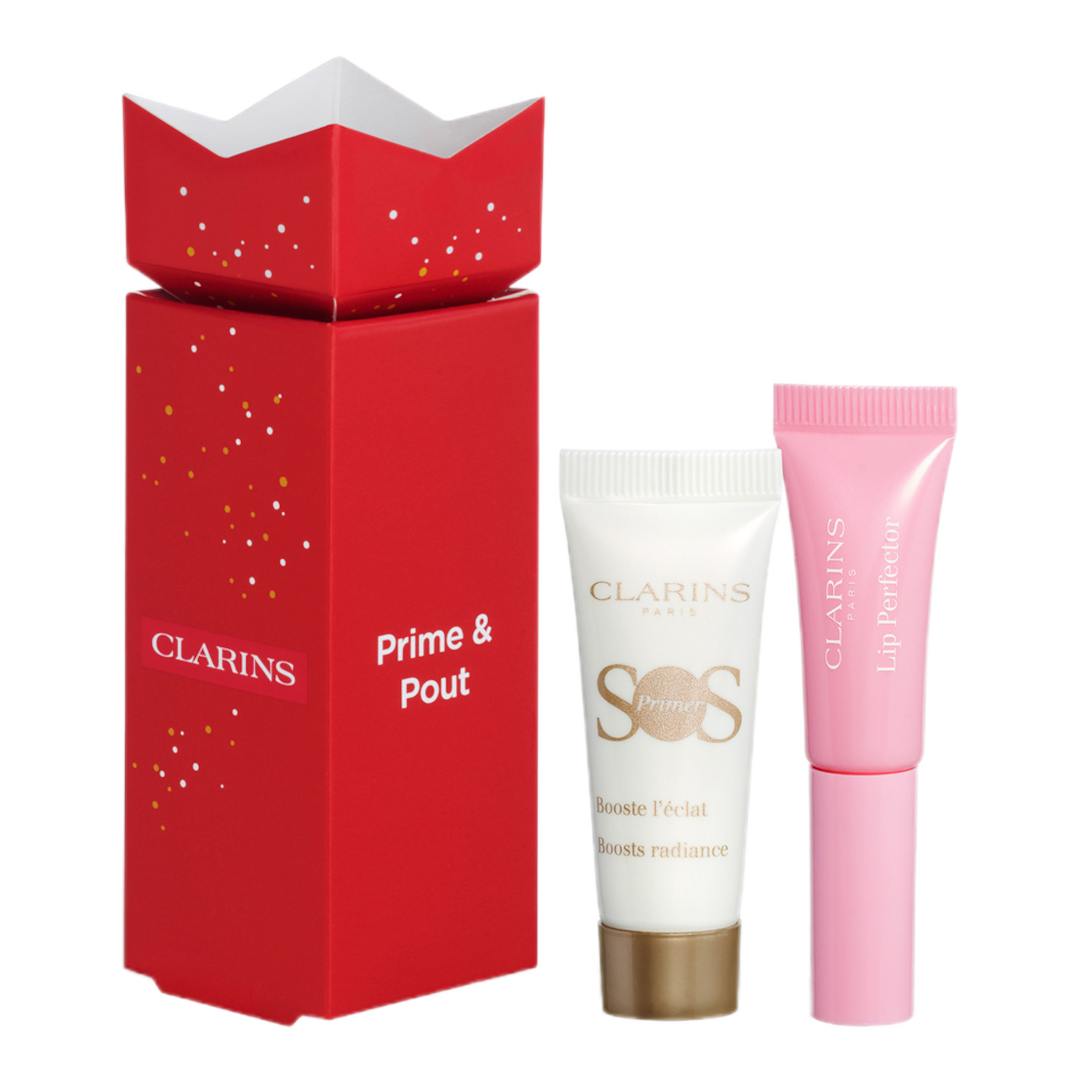 Clarins Prime & Pout Stocking Filler Gift Set - Gift Set