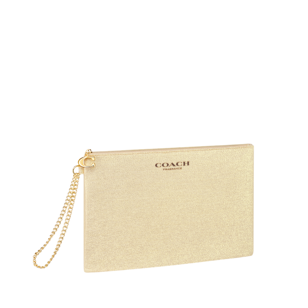 FREE GIFT - Coach Fragrance Gold Glitter Pouch