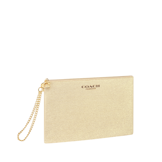 FREE GIFT - Coach Fragrance Gold Glitter Pouch