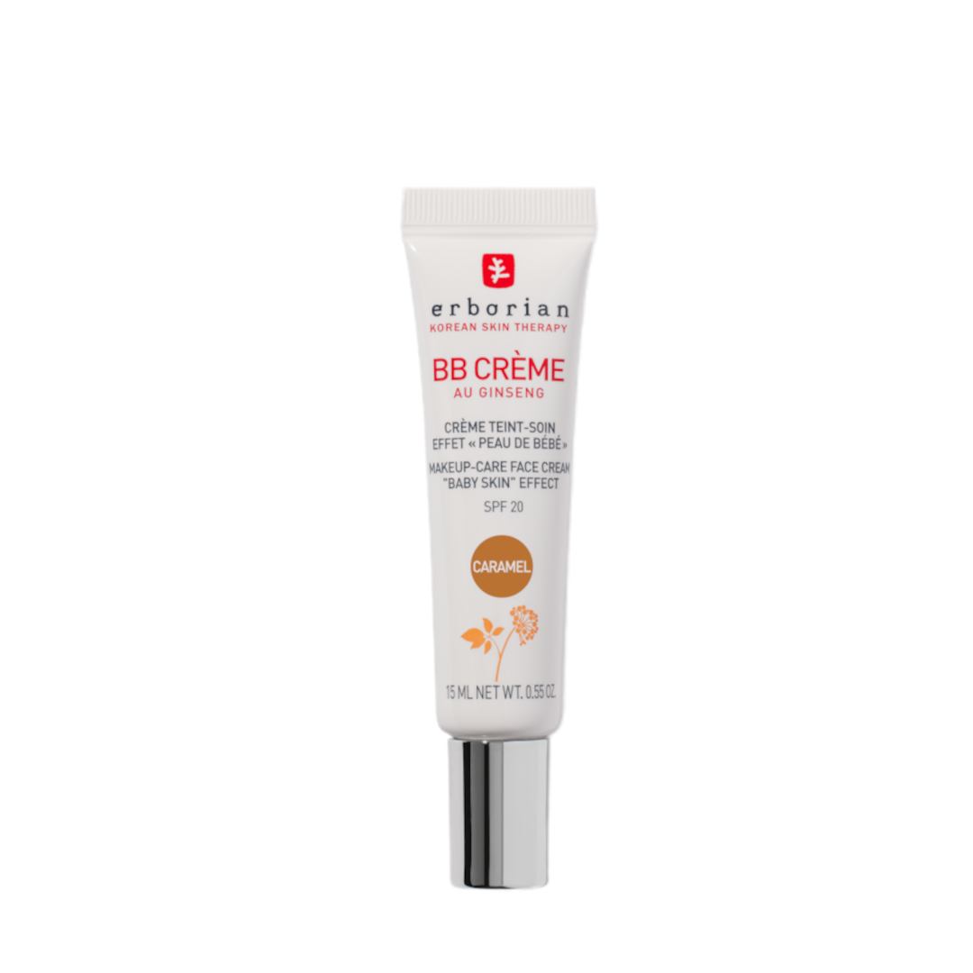 Erborian BB Creme "Baby Skin" Effect Make-Up-Care Face Cream 5-In-1 SPF20 - Mini - 15ml / Caramel