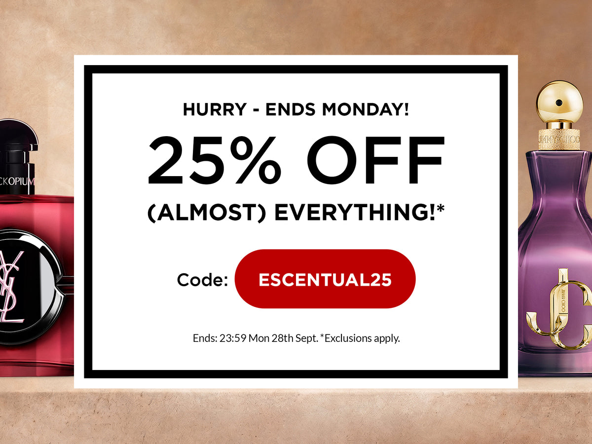 25% off almost everything with code ESCENTUAL25 – ends 23:59 Monday 28th September, exclusions apply