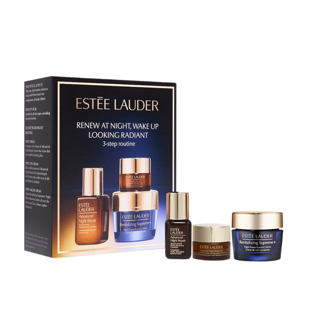 Estee Lauder Renew at Night, Wake Up Looking Radiant 3 Step Routine - Gift Set