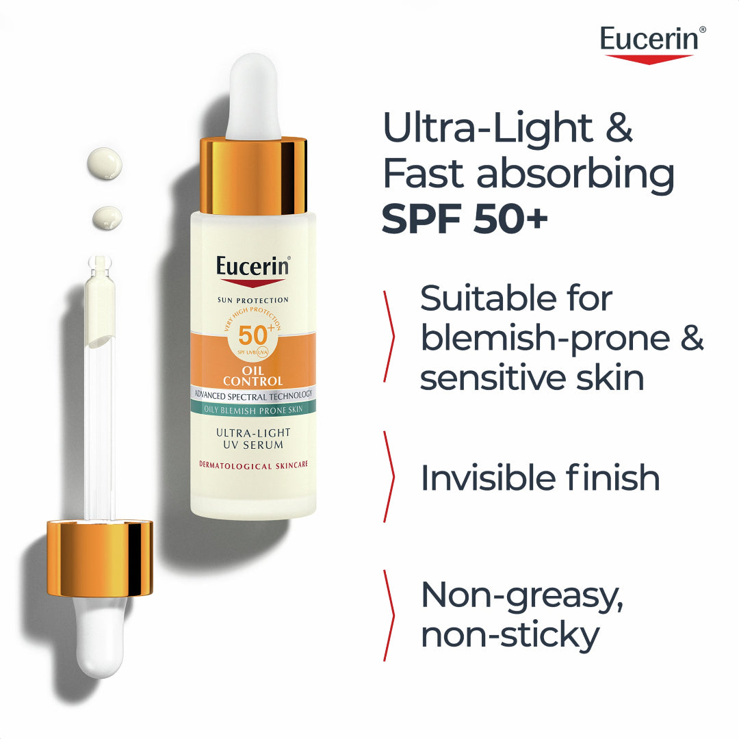 Eucerin Sun Oil Control Ultra-Light UV Serum SPF50+