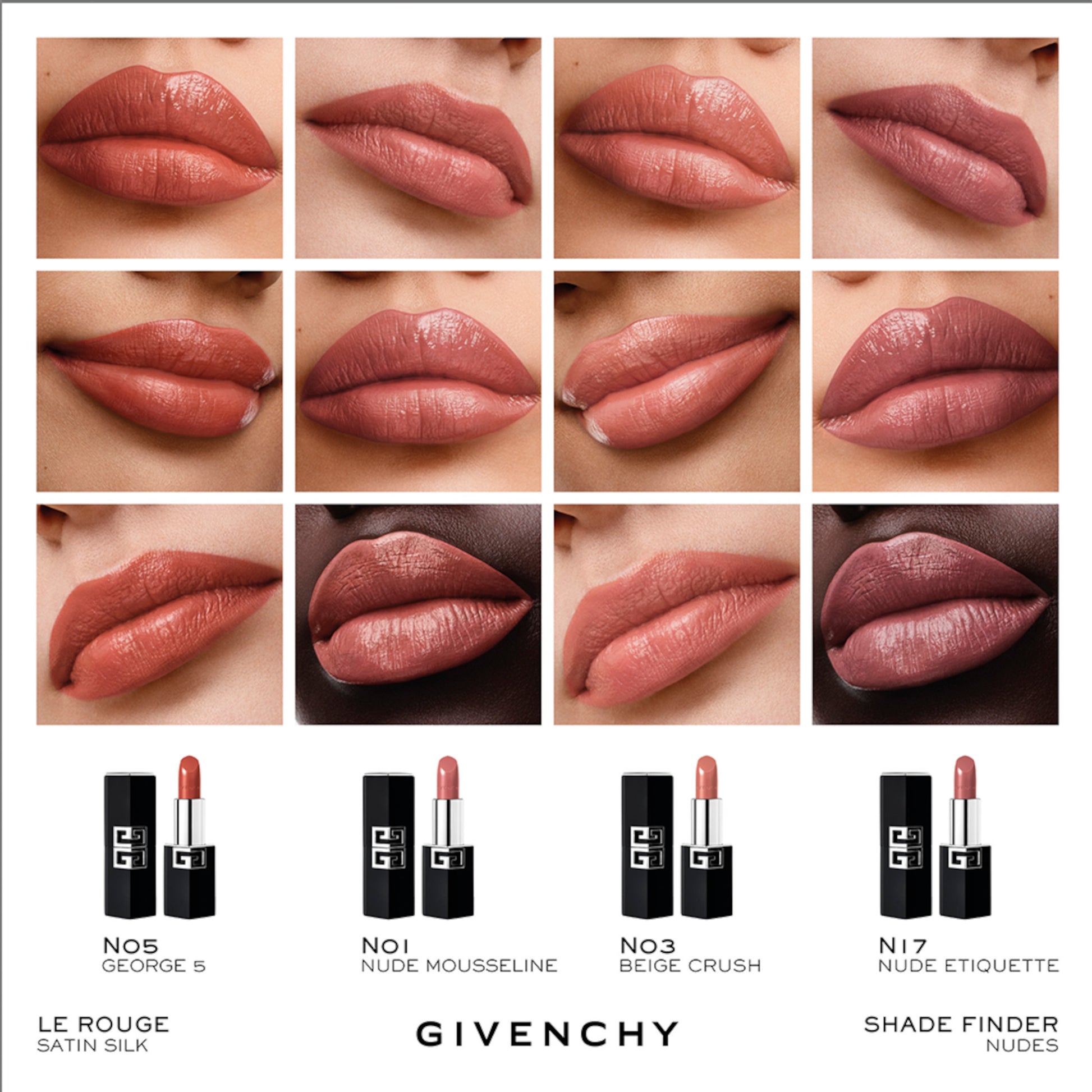 GIVENCHY Le Rouge Satin Silk Lipstick