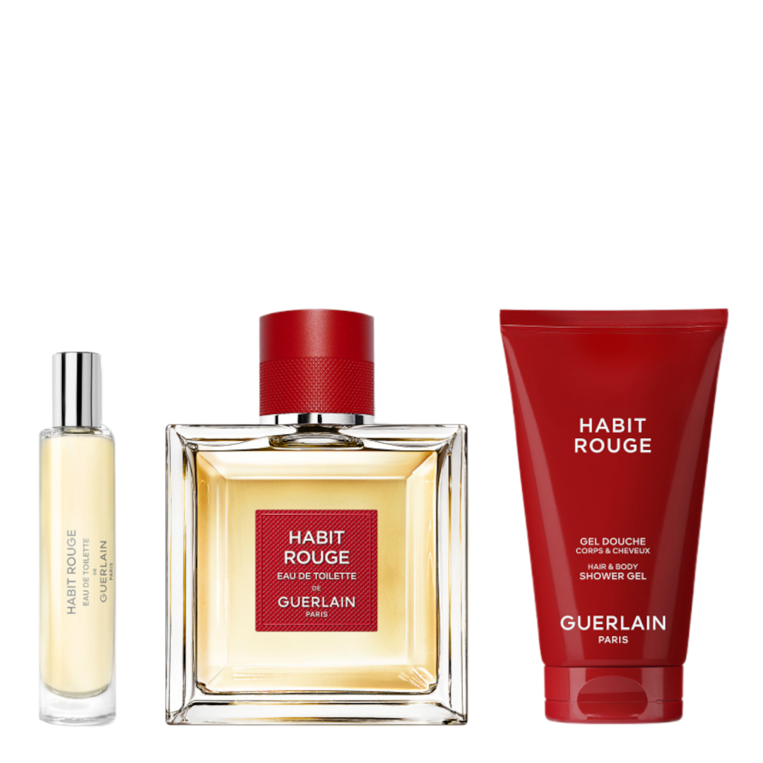 GUERLAIN Habit Rouge Eau de Toilette Spray 100ml Gift Set
