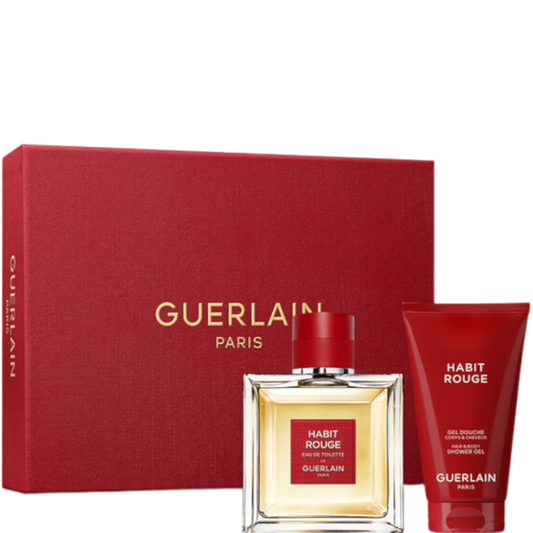 GUERLAIN Habit Rouge Eau de Toilette Spray 100ml Gift Set