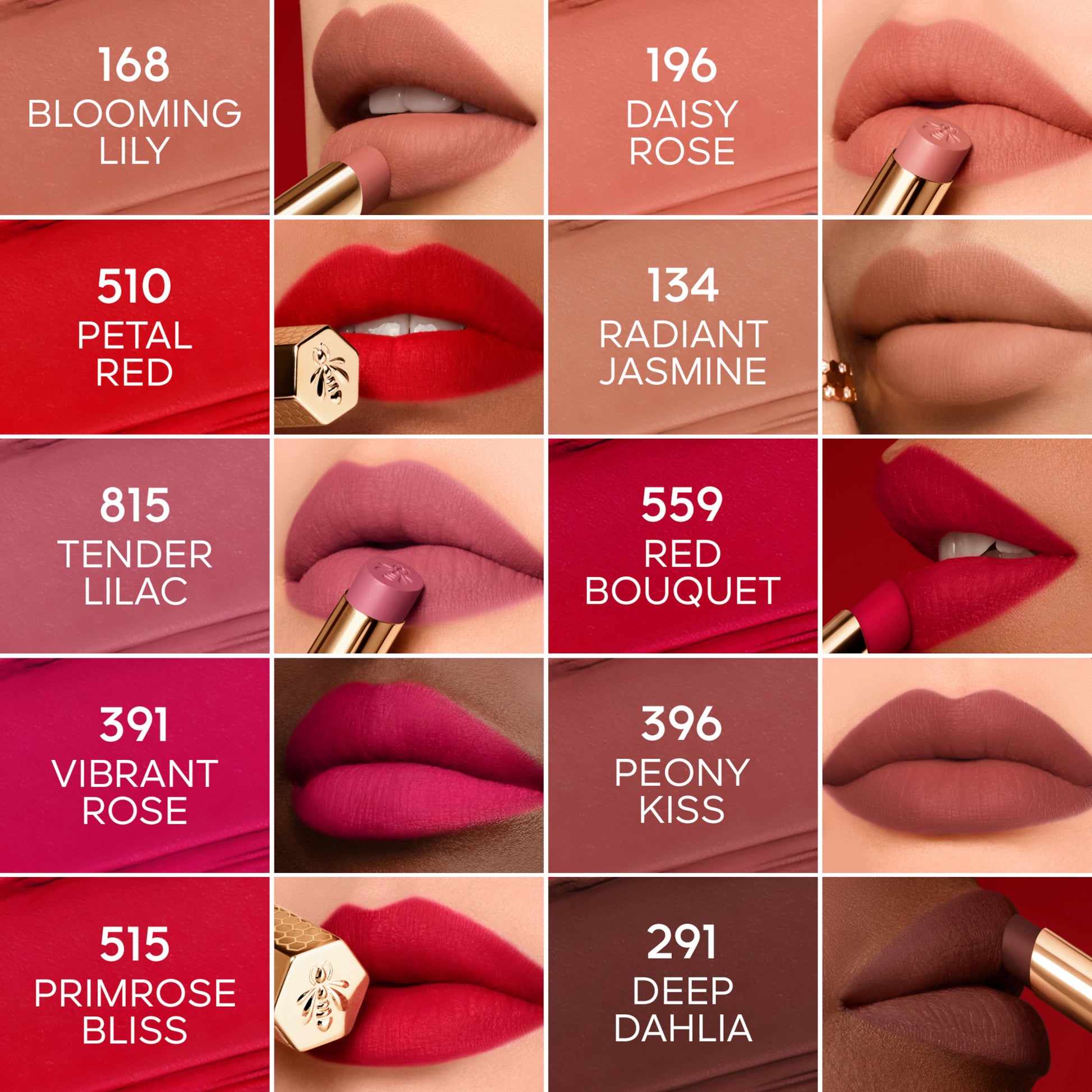 GUERLAIN KISSKISS Blur Matte Lipstick