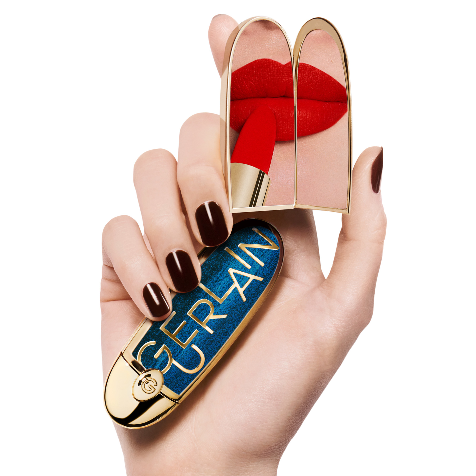 GUERLAIN Rouge G The Double Mirror Jewel Lipstick Case
