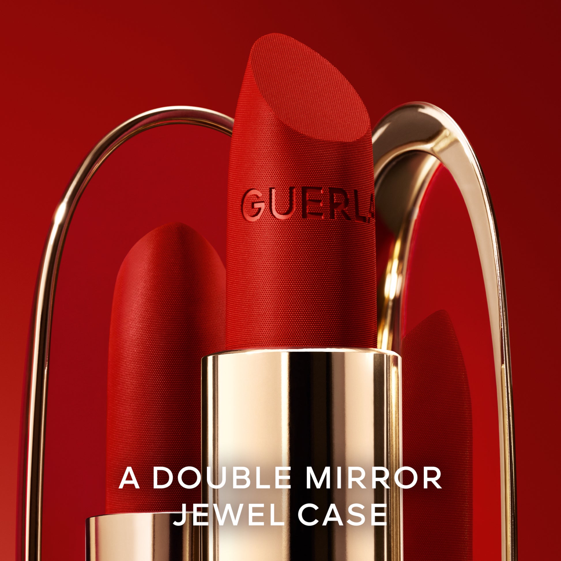 GUERLAIN Rouge G The Double Mirror Jewel Lipstick Case