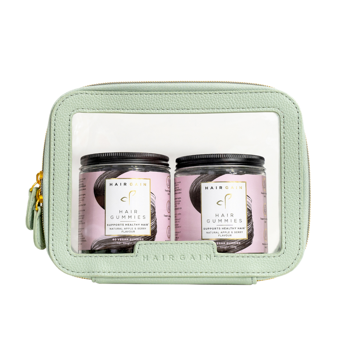 Hair Gain Vegan Hair Gummies Duo Set 2 x 60 - 2 x 60 Gummies