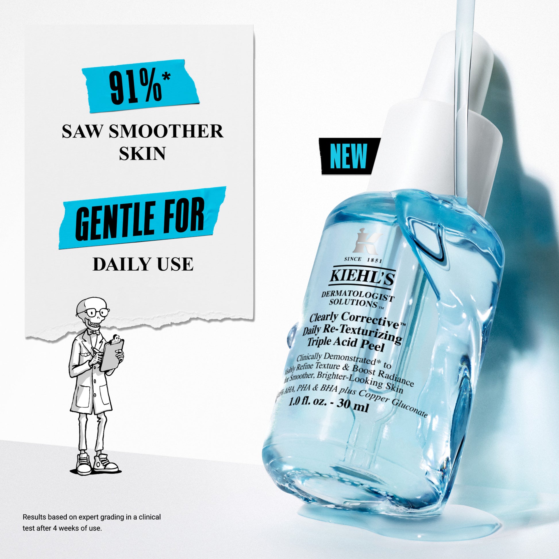 Kiehl's Clearly Corrective Daily Re-Texturizing Triple Acid Peel