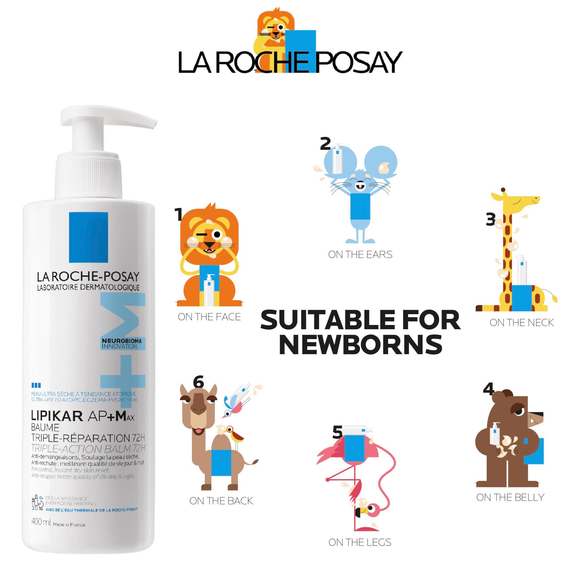 La Roche-Posay Baby Lipikar Baume AP+M Triple Action Balm
