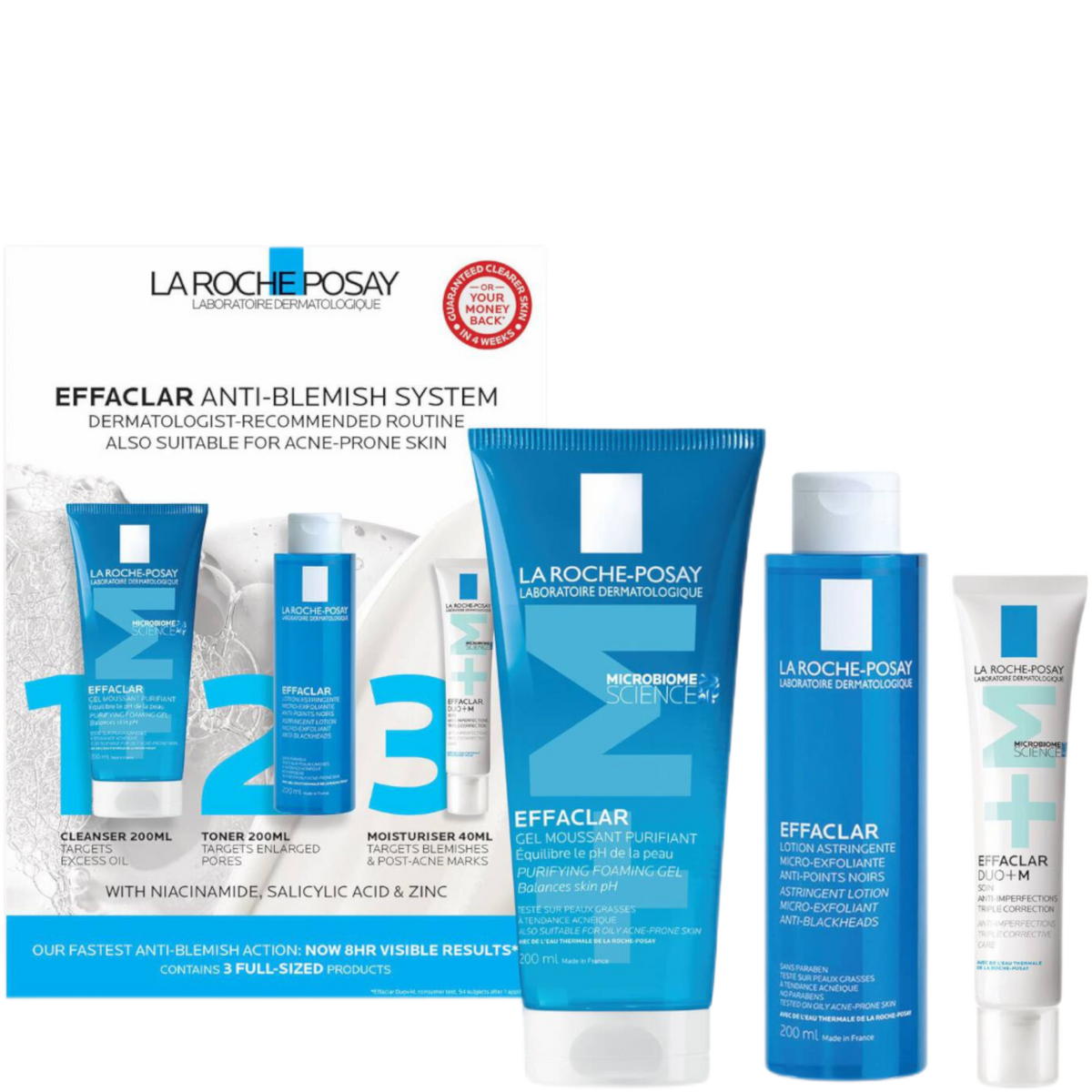 La Roche-Posay Effaclar 3-Step Anti-Blemish System – Escentual La Roche-Posay Effaclar 3-Step Anti-Blemish System – Escentual