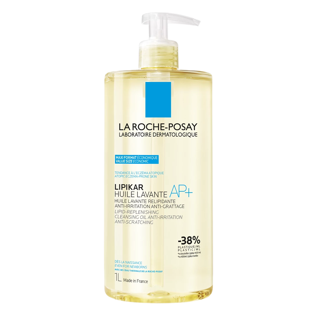 La Roche-Posay Lipikar Cleansing Oil AP+ for Dry, Itchy Skin - 1000ml