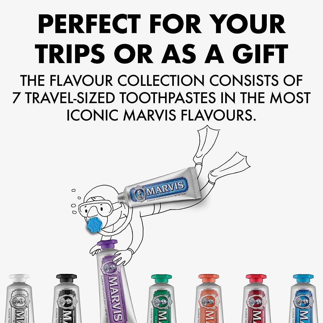 Marvis Toothpaste Flavour Collection 7 x 25ml Gift Set