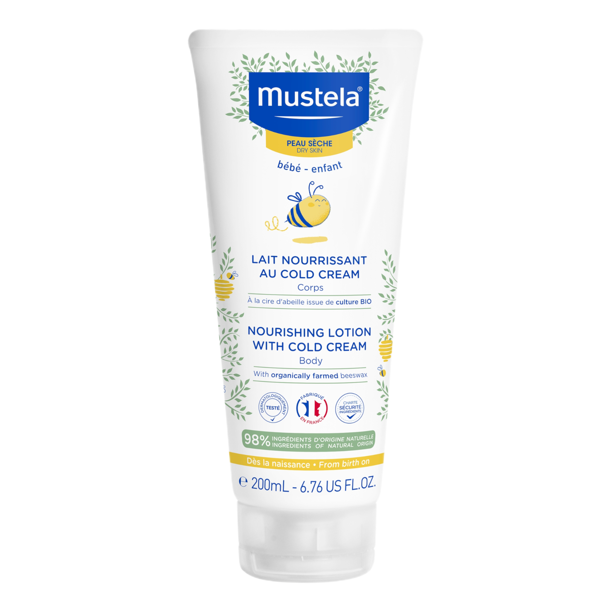 Mustela Nourishing Lotion With Cold Cream for Dry Skin - 200ml