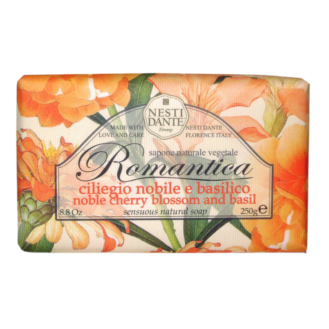 Nesti Dante Romantica Noble Cherry Blossom and Basil Soap - 250g