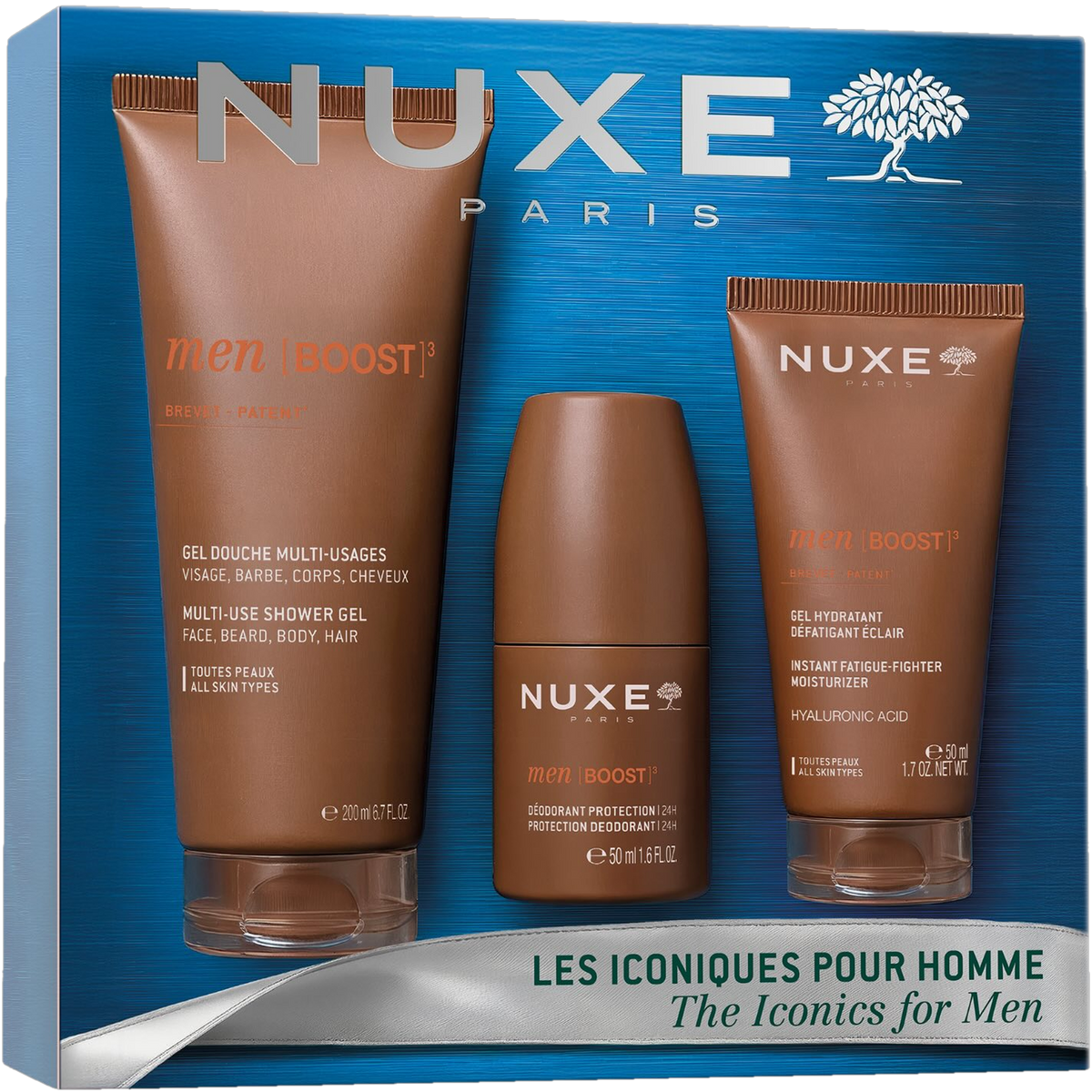 Nuxe Men [BOOST]³ The Iconics for Men Gift Set Box