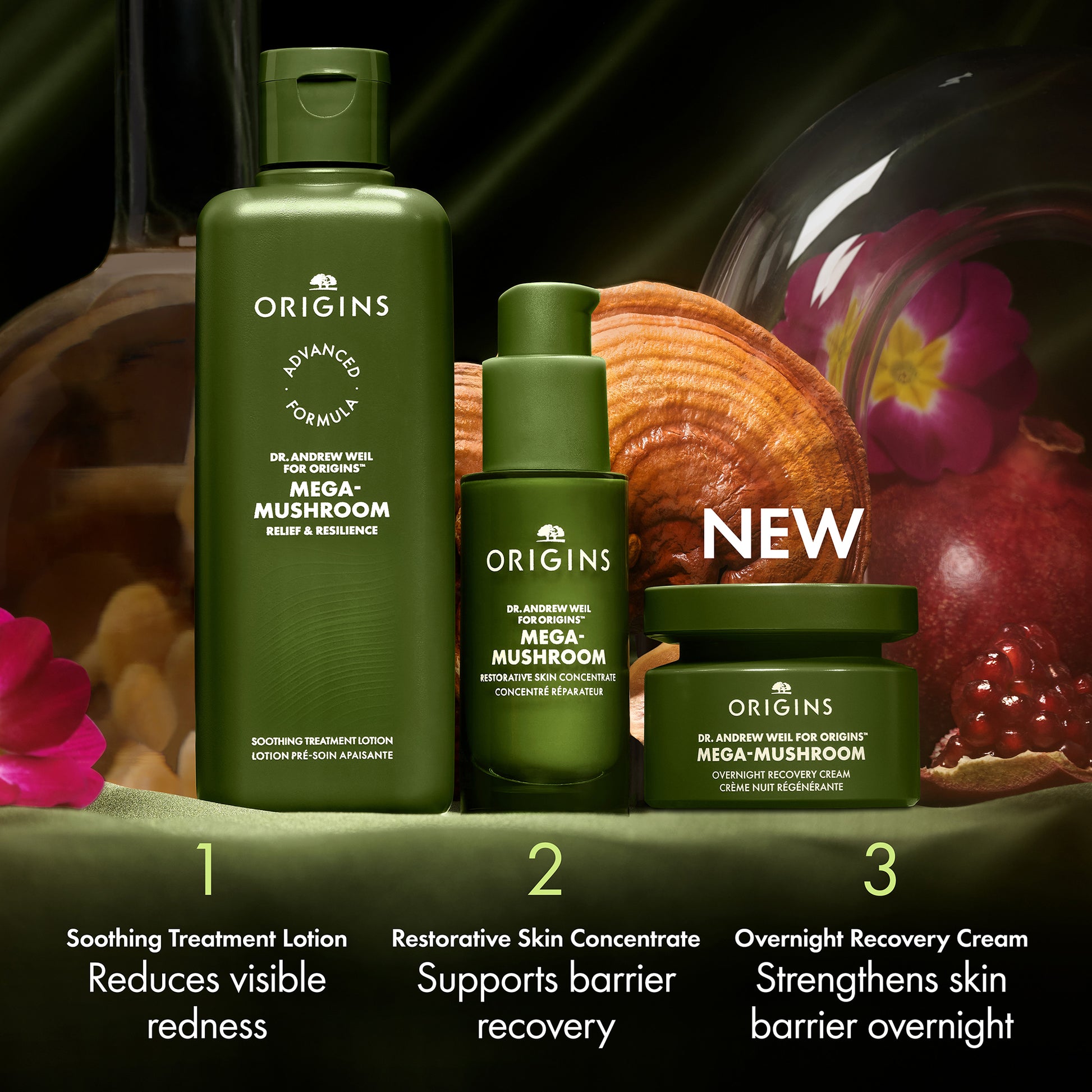 Origins Mega-Mushroom Overnight Recovery Cream