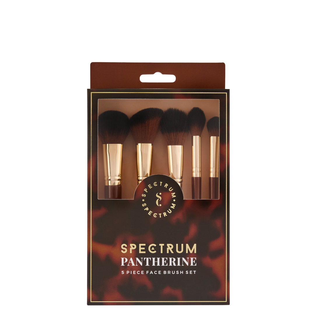 Spectrum Pantherine 5 Piece Face Brush Set