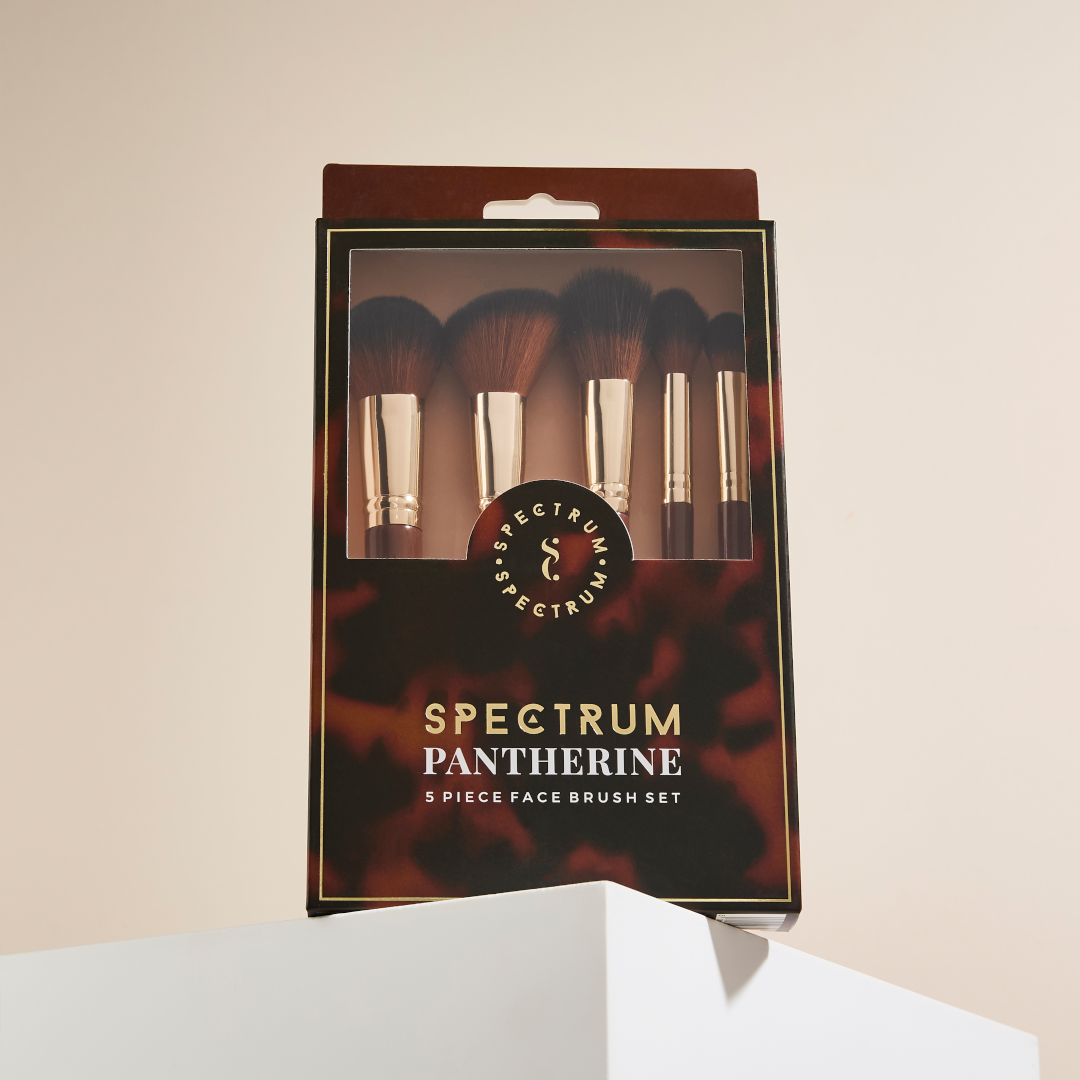 Spectrum Pantherine 5 Piece Face Brush Set