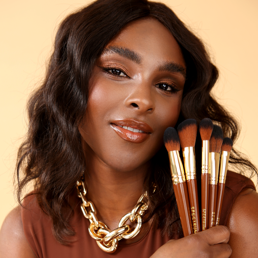 Spectrum Pantherine 5 Piece Face Brush Set