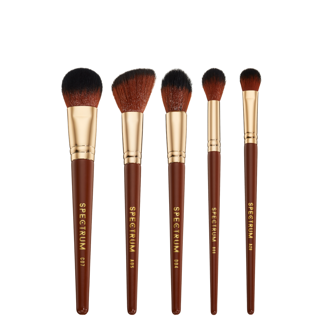Spectrum Pantherine 5 Piece Face Brush Set - Brush Set