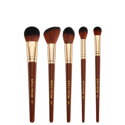 Spectrum Pantherine 5 Piece Face Brush Set