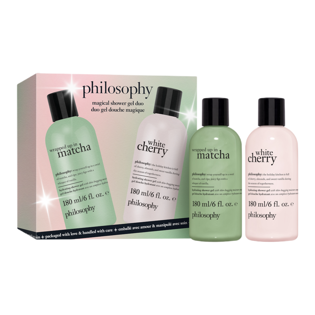 Philosophy White Cherry & Matcha 2 x 180ml Shower Gel Duo Gift Set - 2 x 180ml