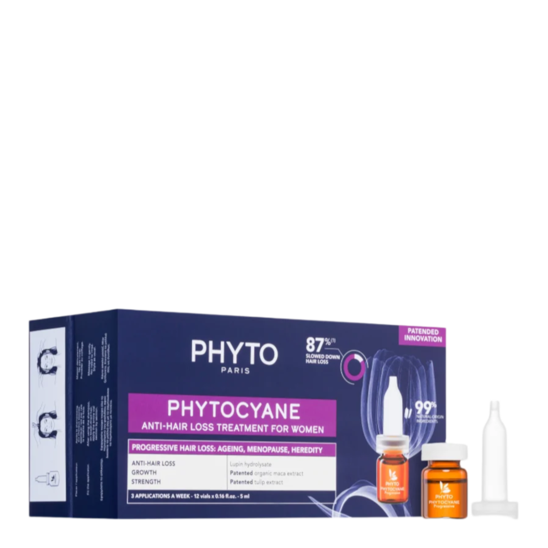 Phyto Phytocyane Progressive Anti-Hair Loss Treatment For Women - 12 x 5ml
