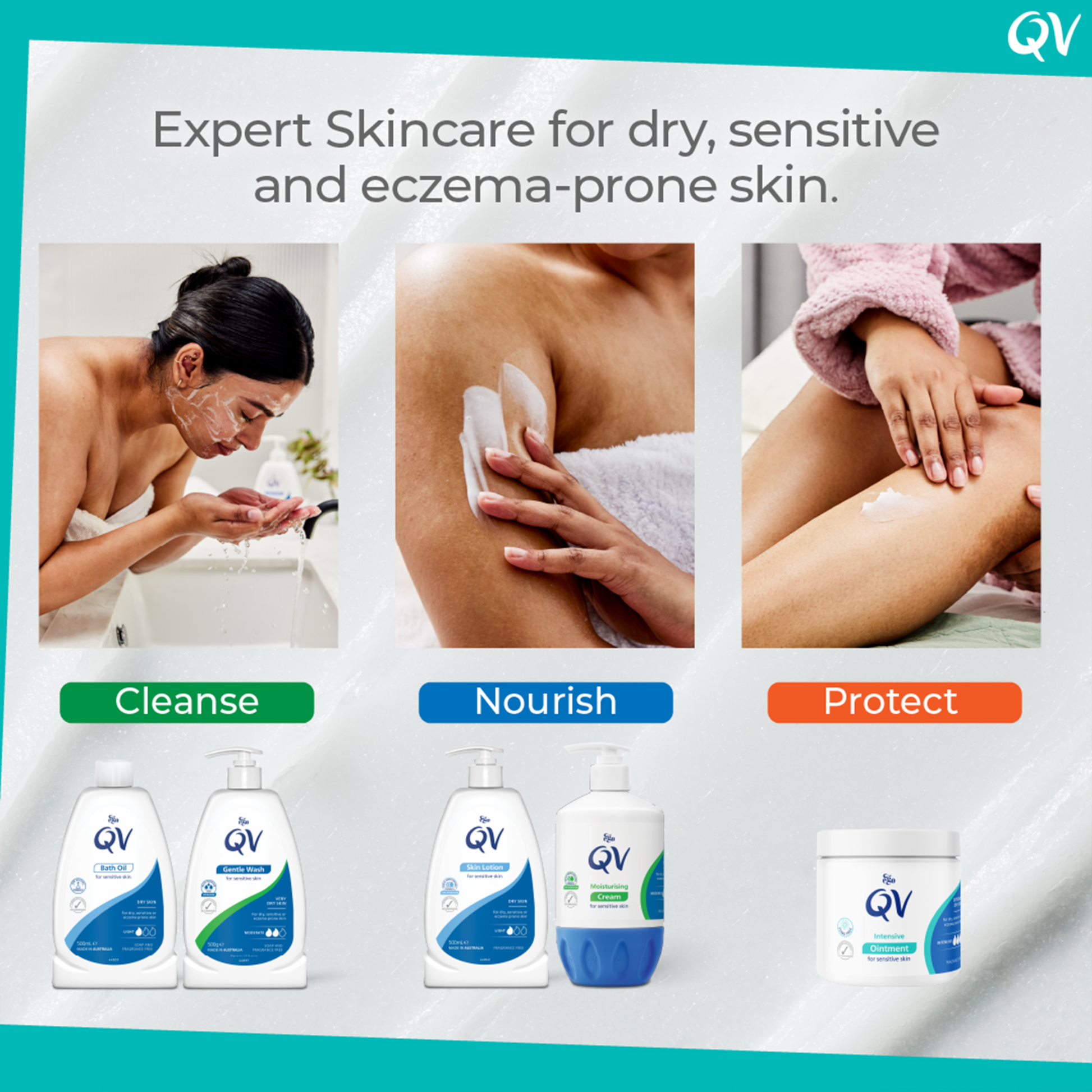QV Gentle Wash Soap Alternative for Dry Skin Conditions