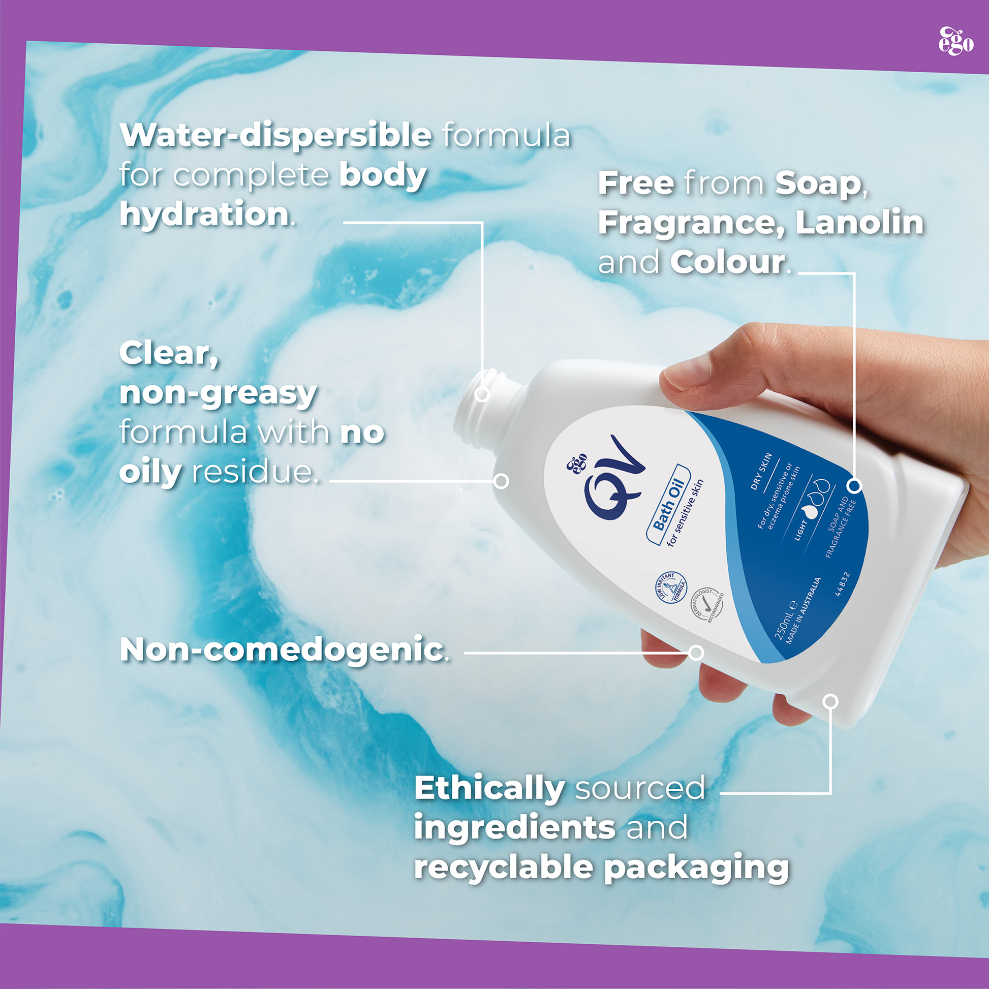 QV Bath Oil For Dry Itching Skin Conditions